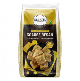 Desi Atta Coarse Besan - Danedar / Mota / Karkara Besan  Pack  500 grams